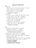 Bài tập thuế xuất nhập khẩu ppt