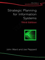 Strategic Planning for Information Systems Third Edition phần 1 pptx