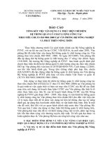 Báo cáo tổng kết xây dựng và thí điểm hệ thống quản lý chất lượng theo tiêu chuẩn ISO 9001:2008