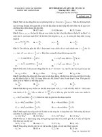 ĐỀ THI KHẢO SÁT GIỮA KÌ I VẬT LÍ 12 Năm học 2011 - 2012 MÃ ĐỀ: 245 pps