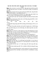 CHỦ ĐỀ: TÌM CÔNG THỨC HÓA HỌC MỘT CHẤT DỰA VÀO BIỆN LUẬN pptx