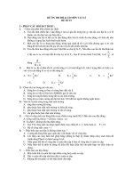 ĐỀ ÔN THI ĐH & CĐ MÔN VẬT LÍ ĐỀ SỐ 19 pptx