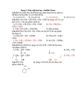 Dạng 2:Tính chất hoá học Anđêhit Xeton ppsx