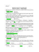 Đề thi thử môn Hóa học năm 2010- 2011 - Đề ôn số 7 doc