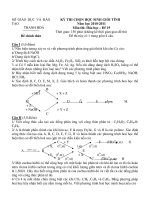 KỲ THI CHỌN HỌC SINH GIỎI TỈNH Năm học 2010-2011 Môn thi: Hóa học – Đề 19 potx