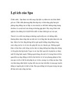 Lợi ích của Spa ppt