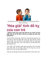 ''''Hóa giải'''' tính đố kỵ của con trẻ ppsx