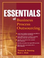 ESSENTIALS of Business Process Outsourcing 2005 phần 1 ppsx