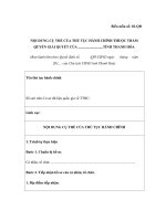 MẪU NỘI DUNG CỤ THỂ CỦA THỦ TỤC HÀNH CHÍNH THUỘC THẨM QUYỀN GIẢI QUYẾT doc