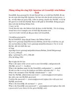 Phòng chống tấn công SQL Injection với GreenSQL trên Debian Etch pot