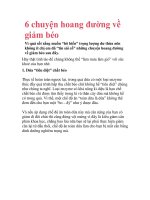 6 chuyện hoang đường về giảm béo docx