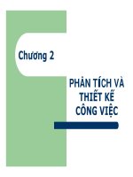 SLIDE QUẢN TRỊ CHIẾN LƯỢC - CHƯƠNG: 2 PHÂN TÍCH VÀ THIẾT KẾ CÔNG VIỆC doc