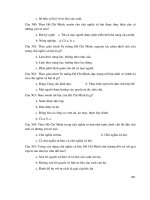 Trắc nghiệm tư tưởng HCM 10 pot