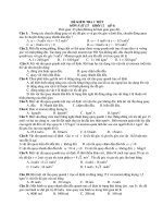 ĐỀ KIỂM TRA 1 TIẾT MÔN:VẬT LÝ KHỐI 12 (đề 4) pdf