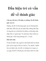 Dấu hiệu trẻ có vấn đề về thính giác pot