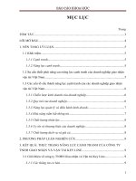 BÁO CÁO: THỰC TRẠNG NĂNG LỰC CẠNH TRANH CỦA CÔNG TY TNHH GIAO NHẬN VÀ VẬN TẢI KEY LINE TRONG BỐI CẢNH HỘI NHẬP KINH TẾ TOÀN CẦU