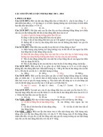 CÁC CHUYÊN ĐỀ LUYỆN THI ĐẠI HỌC 2011 – 2012 I. PHẦN CƠ HỌC Câu 1(CĐ 2007): pptx