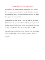 Truy cập Apple Mac OS X từ xa qua Windows pps