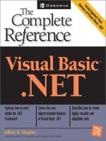 Visual Basic .NET The Complete Reference phần 1 pot
