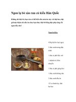 Ngon lạ bò xào rau củ kiểu Hàn Quốc ppsx