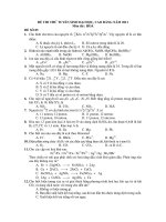 ĐỀ THI THỬ TUYỂN SINH ĐẠI HỌC, CAO ĐẲNG NĂM 2011 Môn thi : HOÁ ĐỀ SỐ 05 docx