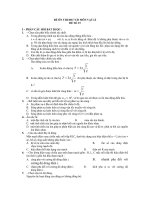 ĐỀ ÔN THI ĐH 7 CĐ MÔN VẬT LÍ ĐỀ SỐ 15 pptx