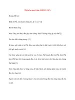 Y học cổ truyền kinh điển - sách Tố Vấn: Thiên ba mươi tám: KHÁI LUẬN docx