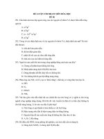 ĐỀ LUYỆN THI ĐH-CĐ MÔN HÓA HỌC ĐỀ 06 ppt