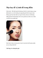 Mẹo hay để vệ sinh đồ trang điểm pps