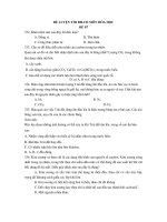 ĐỀ LUYỆN THI ĐH-CĐ MÔN HÓA HỌC ĐỀ 07 potx
