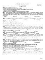 ĐỀ KIỂM TRA TRẮC NGHIỆM Môn: Vật lý_Sóng cơ Mã đề: A10 doc