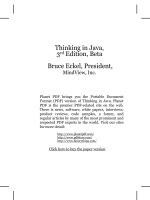 Thinking in Java 3rd Edition phần 1 ppsx