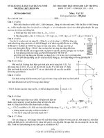 KỲ THI CHỌN HỌC SINH GIỎI CẤP TRƯỜNG KHỐI 12 THPT - NĂM HỌC 2011 - 2012 Môn : VẬT LÝ pot