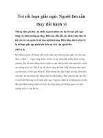 Trẻ rối loạn giấc ngủ: Người lớn cần thay đổi hành vi ppsx