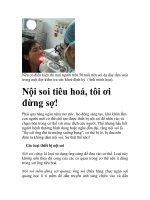 Nội soi tiêu hoá, tôi ơi đừng sợ! pot