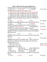 Dạng 3: Điều chế-Ứng dụng Anđêhit Xeton ppsx