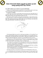 Giáo trình hình thành nguyên lý phản xạ ánh sáng quang hình học Ferma p1 pptx