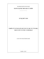 Nghiên Cứu Sử Dụng Bùn Đỏ Làm Vật Liệu Xử Lý Florua Trong Nước Ăn Uống Và Sinh Hoạt