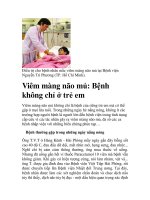 Viêm màng não mủ: Bệnh không chỉ ở trẻ em pps