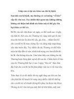 Giúp con có lại sức khỏe sau khi bị bệnh doc