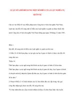 LUẬT SỬA ĐỔI BỔ SUNG MỘT SỐ ĐIỀU CỦA LUẬT NGHĨA VỤ QUÂN SỰ doc