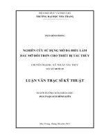 Nghiên cứu sử dụng mỡ  đà điểu làm dầu mỡ bôi trơn cho thiết bị tàu thủy