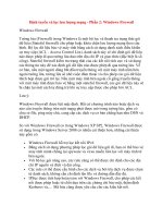 Định tuyến và lọc lưu lượng mạng - Phần 2: Windows Firewall Windows Firewall pot