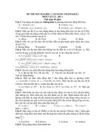 ĐỀ THI THỬ ĐẠI HỌC, CAO ĐẲNG THAM KHẢO MÔN VẬT LÍ – ĐỀ 1 doc