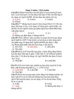 Dạng 3:Ankin + H2O;Ankin pot