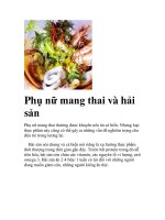 Phụ nữ mang thai và hải sản doc