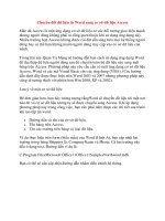 Chuyển đổi dữ liệu từ Word sang cơ sở dữ liệu Access ppsx