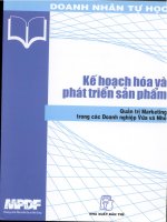 Kế hoạch hóa và phát triển sản phẩm_1 pdf