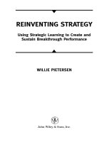 Reinventing strategy using strategic learning to create and sustain breakthrough performance phần 1 docx