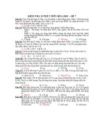 KIỂM TRA 15 PHÚT MÔN HÓA HỌC – ĐỀ 7 ppsx